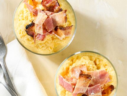 Scrambled Egg & Crispy Bacon