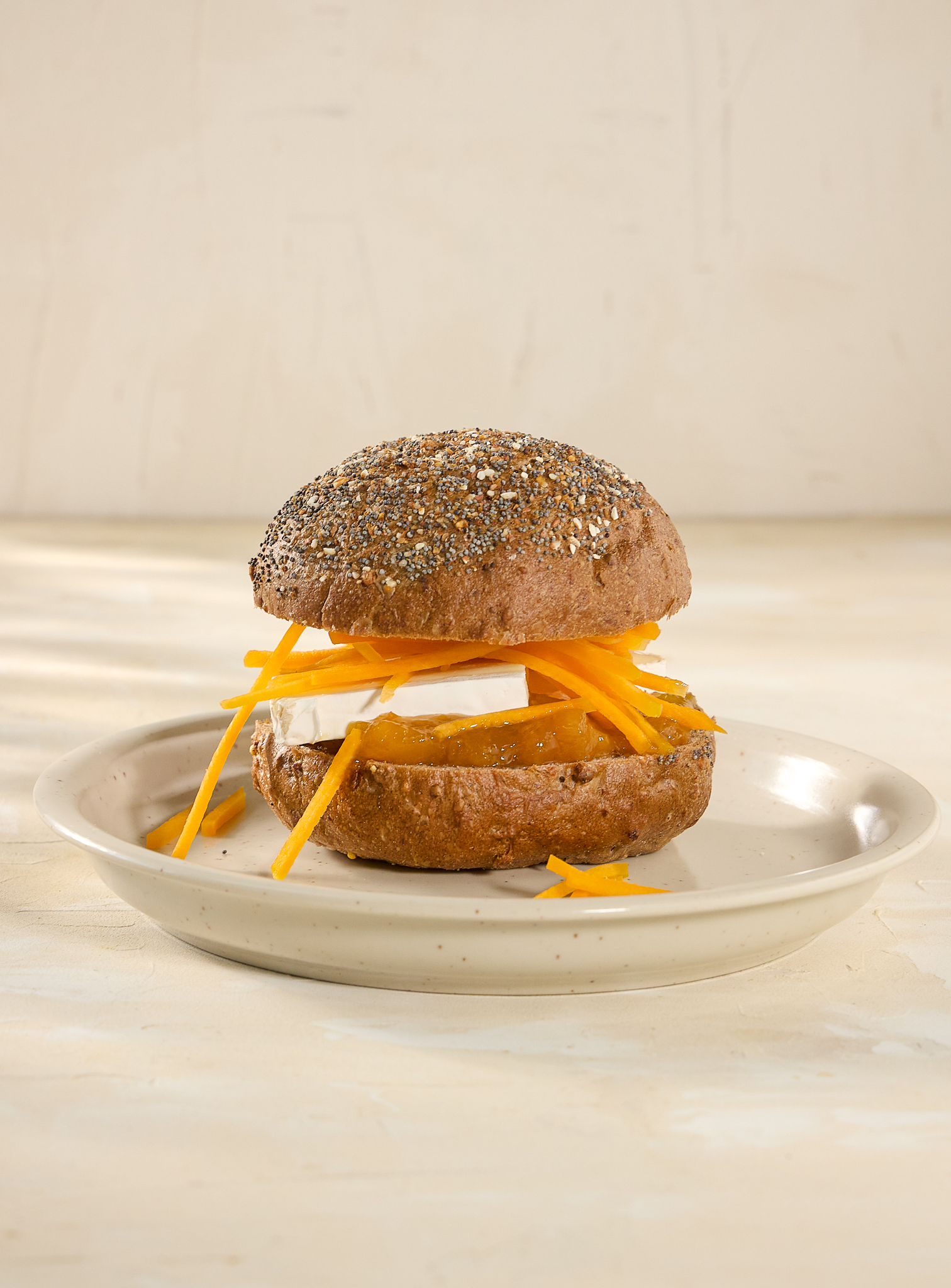 Brie & Mango Chutney Bun