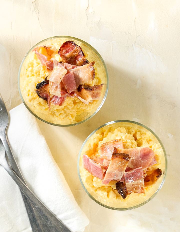 Scrambled Egg & Crispy Bacon